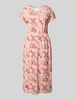 s.Oliver RED LABEL Relaxed Fit Freizeitkleid aus Baumwoll-Mix Pink
