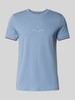 Tommy Hilfiger Slim Fit T-Shirt aus reiner Baumwolle Hellblau