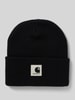 Carhartt Work In Progress Czapka beanie z detalem z logo model ‘Ashley’ Czarny