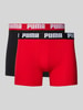 Puma Boxershort met labeldetail in een set van 2 stuks Rood