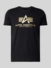 Alpha Industries T-Shirt mit Label-Print Black