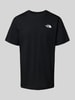 The North Face T-Shirt mit Label-Print Black