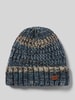 Barts Beanie met labeldetail, model 'AKOTAN' Donkerblauw