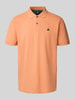 Lerros Poloshirt mit Label-Stitching Orange
