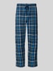 Schiesser Regular Fit Pyjama-Hose mit Tunnelzug Blau