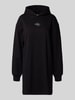 Calvin Klein Jeans Relaxed Fit Hoodie-Kleid mit Logo-Stitching Modell 'Terry' Black