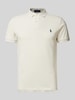 Polo Ralph Lauren Poloshirt mit Label-Stitching Offwhite