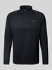 Under Armour Longsleeve aus Viskose mit Troyer-Kragen Black