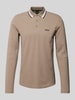 BOSS Green Regular Fit Poloshirt mit Label-Stitching Khaki