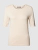 Christian Berg Woman Selection Strickpullover mit 1/2-Arm und Rundhalsausschnitt Sand