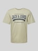 Jack & Jones T-shirt z nadrukiem z logo Miętowy