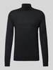 Christian Berg Men Strickpullover mit Rollkragen Black