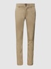 BOSS Orange Slim fit chino met stretch Beige