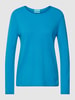 Christian Berg Woman Strickpullover mit Rundhalsausschnitt Blau