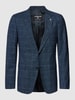 Strellson Colbert met 2 knopen en ruitmotief, model 'Altzer' Marineblauw