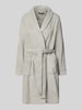 Lauren Ralph Lauren Bademantel mit Strukturmuster Mittelgrau