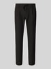 BOSS Green Relaxed Fit Bundfaltenhose mit elastischem Bund Black