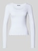 REVIEW Longsleeve mit Rundhalsausschnitt Weiss