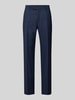 Strellson Slim fit pantalon met persplooien, model 'Melwin' Donkerblauw