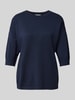 B.Young T-shirt met 3/4-mouwen, model 'Mmorla' Donkerblauw