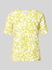 Marc Cain T-Shirt im Allover-Look mit Rundhalsausschnitt Apfel