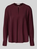 Tommy Hilfiger Relaxed Fit Langarmbluse aus reiner Viskose Bordeaux