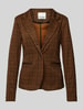 ICHI Blazer mit Reverskragen Modell 'KATE' Mittelbraun