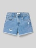 Mango Regular Fit Jeansshorts im 5-Pocket-Design Modell 'isa' Blau