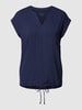 Christian Berg Woman T-shirt met kapmouwen Donkerblauw