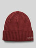 COLUMBIA Beanie mit Label-Stitching Modell 'WATCH' Bordeaux