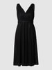 TROYDEN COLLECTION Cocktailkleid mit Taillenpasse Black