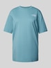 The North Face Oversized T-shirt met logostitching Oceaanblauw