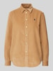 Polo Ralph Lauren Relaxed fit corduroy blouse met logostitching Camel