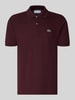Lacoste Regular Fit Poloshirt aus reiner Baumwolle Dunkelrot