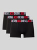 Diesel Trunks mit elastischem Logo-Bund im 3er-Pack Black