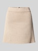 Vero Moda Uitlopende minirok met korte ritssluiting Taupe