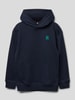 Tommy Hilfiger Teens Hoodie mit Label-Stitching Modell 'MONOGRAM' Marine