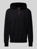 FIRE + ICE Hoodie mit Label-Stitching Modell 'DELVIN' Black