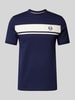 SERGIO TACCHINI T-Shirt mit Logo-Stitching Modell 'MASTER' Marine