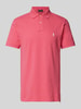 Polo Ralph Lauren Regular fit poloshirt met labelstitching Felroze