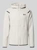 Under Armour Sweatjacke mit Label-Print Offwhite