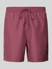 Carhartt Work In Progress Badehose mit Label-Stitching Modell 'CHASE' Bordeaux