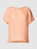 Christian Berg Woman Linnen blouse met boothals Apricot