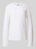 Liu Jo White Regular fit shirt met lange mouwen met labelstitching Wit