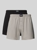 BOSS Bokserki o kroju regular fit z mieszanki bawełny model '2P JERSEY BOXER' Jasnoszary