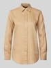 Lauren Ralph Lauren Regular Fit Leinenbluse mit Hemdblusenkragen Modell 'KARRIE' Beige