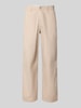 JACK & JONES wide fit broek van puur katoen model 'Bill' Beige
