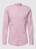 Strellson Regular Fit Freizeithemd mit Stehkragen Modell 'Conell' Pink