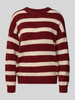 MSCH Copenhagen Gebreide pullover met wol, model 'Festina' Donkerrood