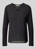 Smith and Soul Bluse mit Tunikakragen Black